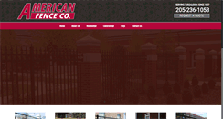 Desktop Screenshot of americanfenceal.com